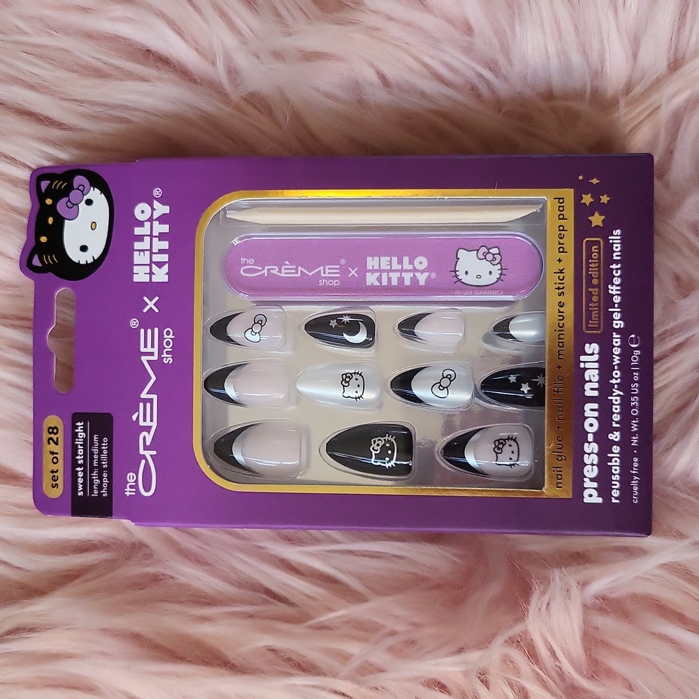 Brand New THE CREME SHOP HELLO KITTY False Nails Kit